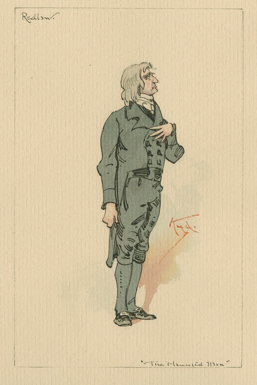 Redlaw - De Geplaagde Man en de Deal met de Geest, c.1920s door Joseph Clayton Clarke