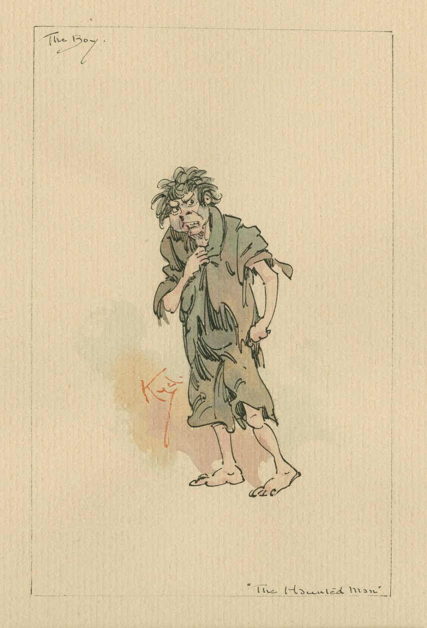 De jongen - De spookman en de geest zijn koopje, c.1920s door Joseph Clayton Clarke