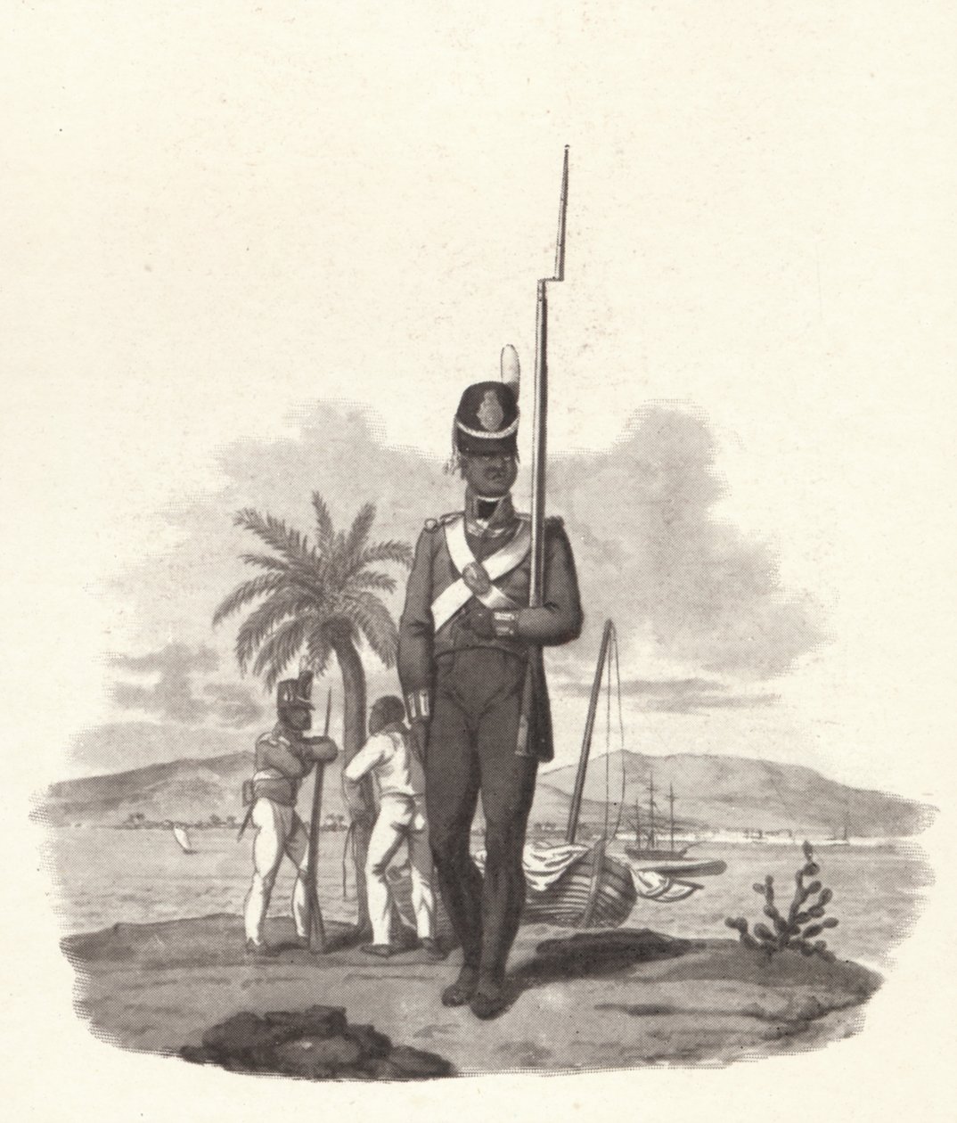 Een soldaat van het 5e West-Indische Regiment, ca. 1812 door Joseph Constantine Stadler