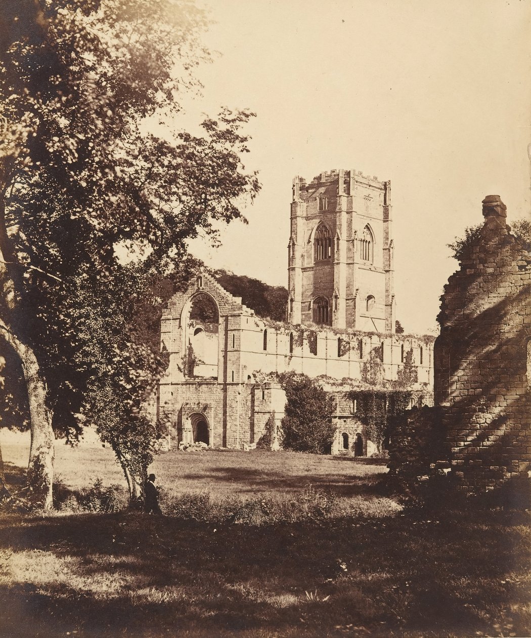 Fountains Abbey. De Kerk, Klooster en Hospitium door Joseph Cundall