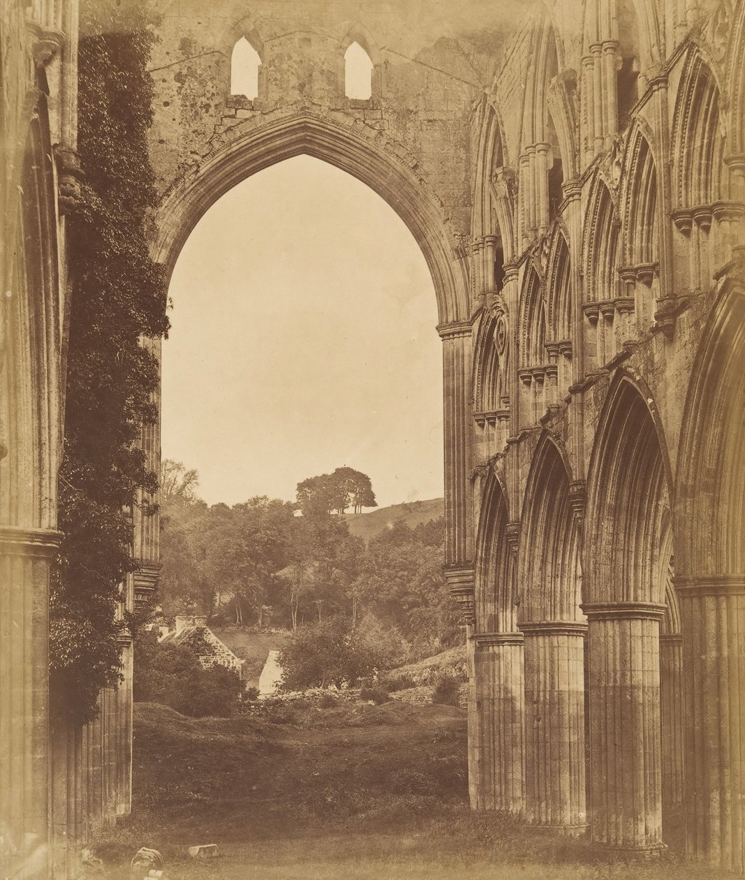 Rievaulx Abbey. Interieur van het Koor door Joseph Cundall