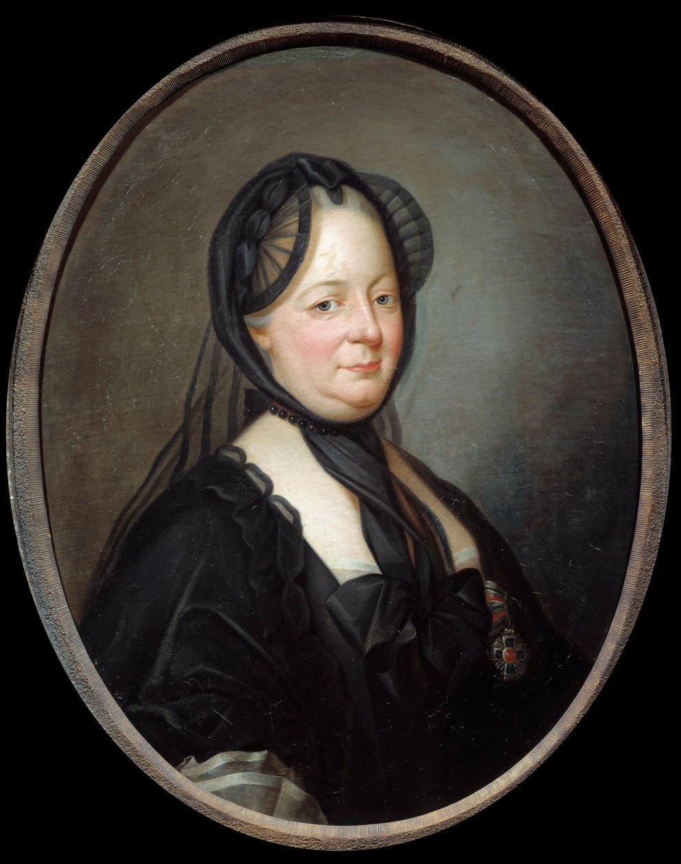 Portret van Maria Theresia van Oostenrijk (1717-1780), keizerin koningin van Hongarije en Bohemen (schilderij door Joseph Ducreux) door Joseph Ducreux