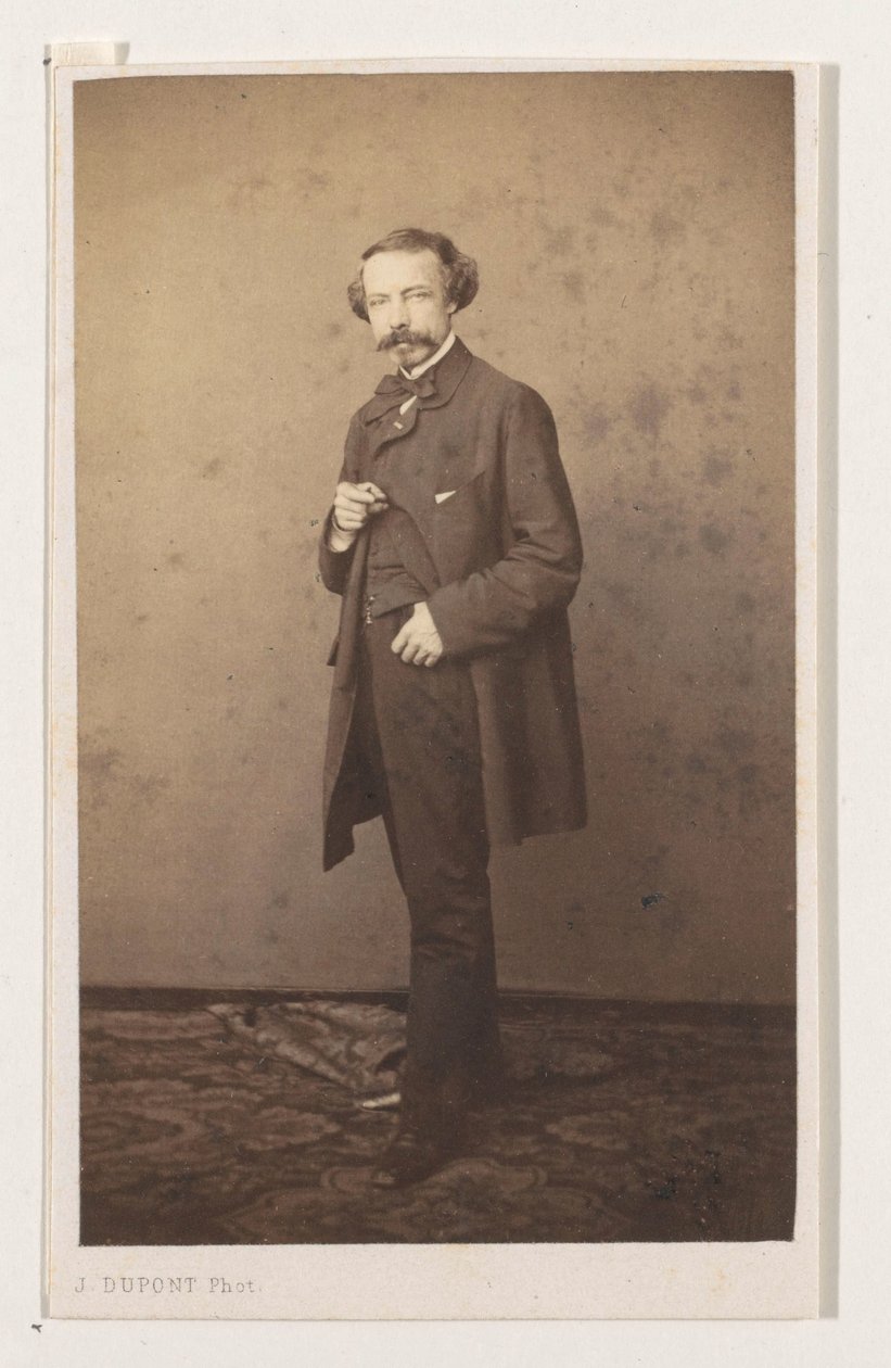 Portret van de schilder Eugène François de Block, ten voeten uit door Joseph Dupont