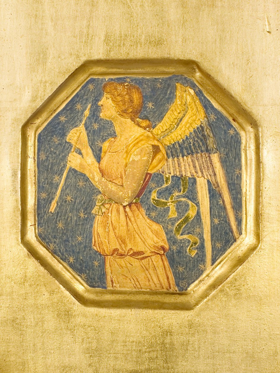 Engel met een pijl, detail van Crystofore door Joseph Edward Southall