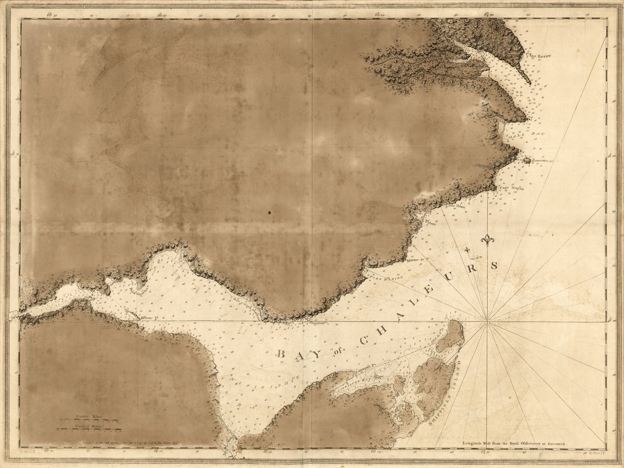 De Atlantische Neptunus, gepubliceerd voor gebruik van de Koninklijke Marine van Groot-Brittannië door Joseph F. W. Des Barres