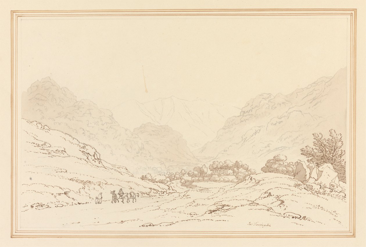 Uitzicht vanaf Six Mile Stone door Joseph Farington
