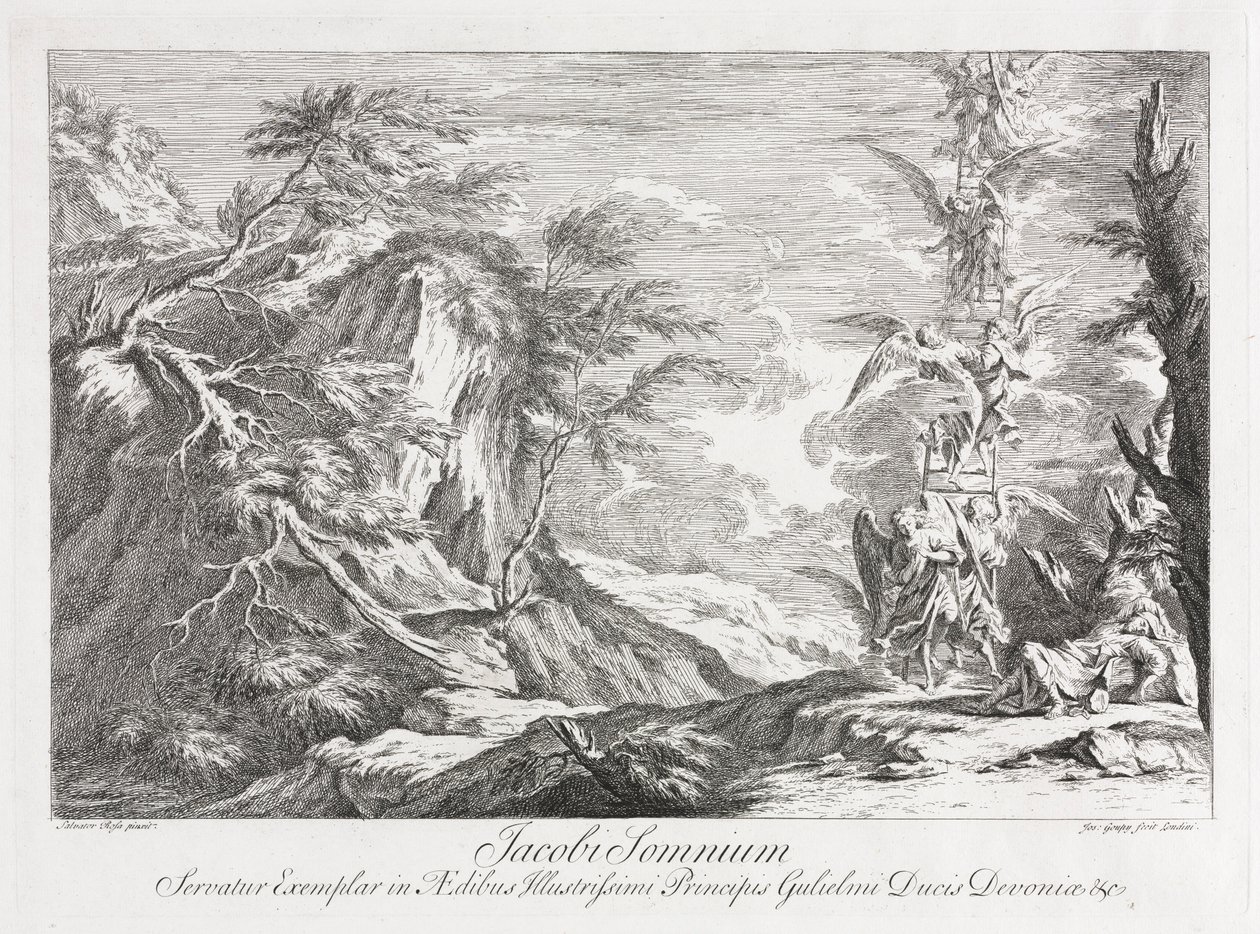Jacobs droom door Joseph Goupy