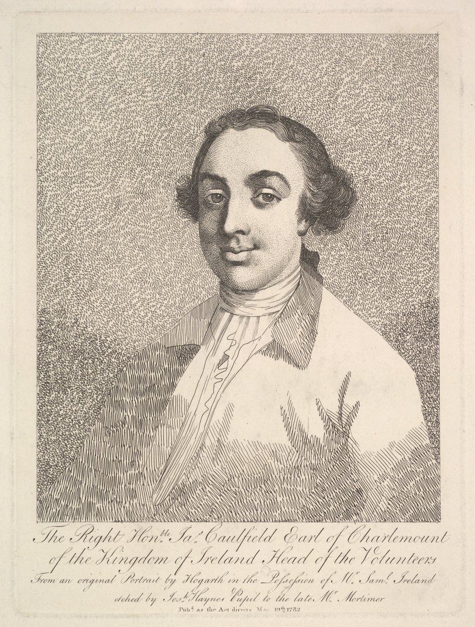De zeer eerbiedwaardige James Caulfield, graaf van Charlemount van het Koninkrijk Ierland, 19 maart 1782 door Joseph Haynes