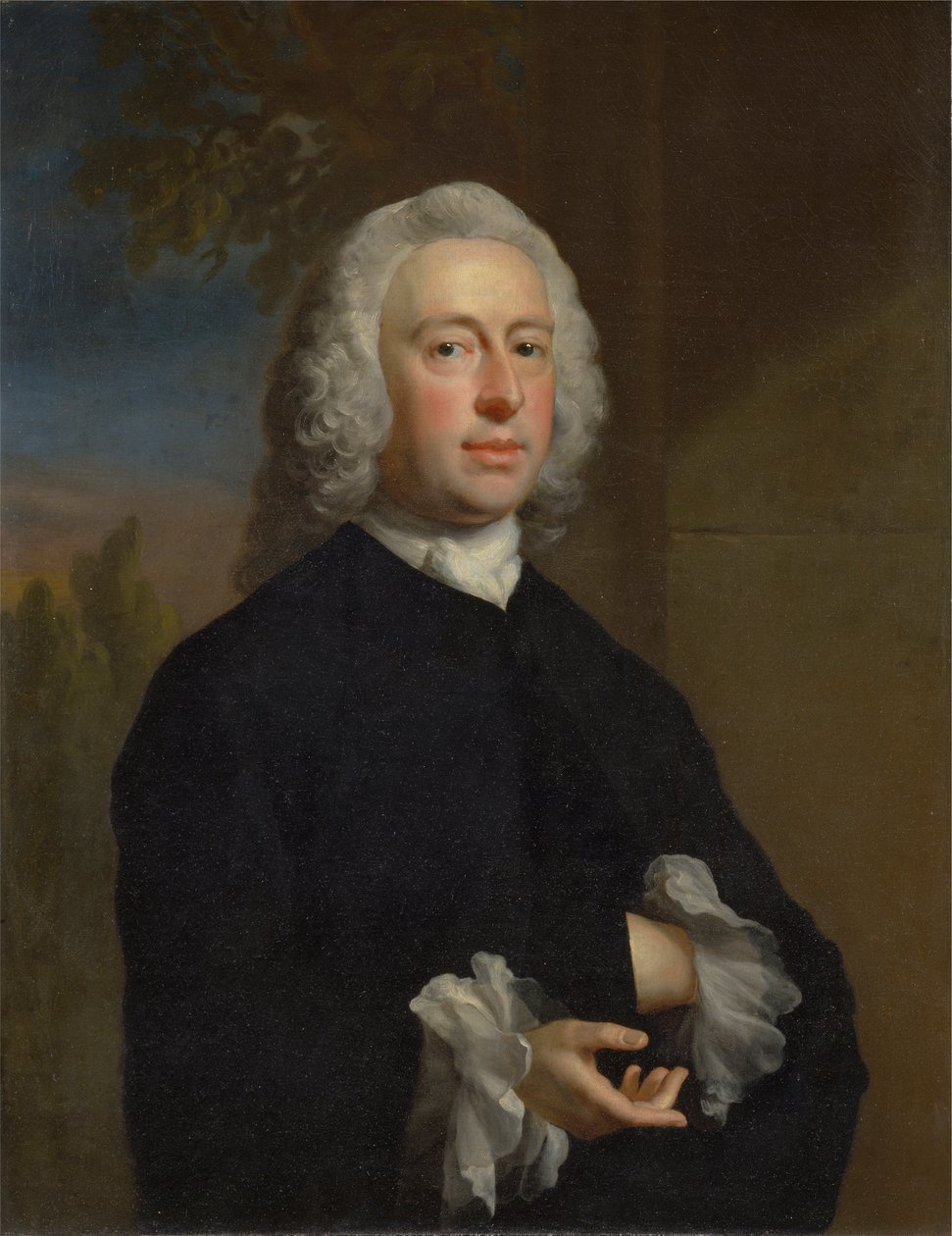 Een onbekende man in het zwart door Joseph Highmore