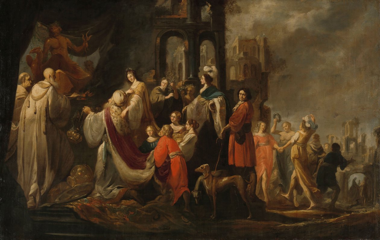 De afgoderij van koning Salomo door Joseph Hogers