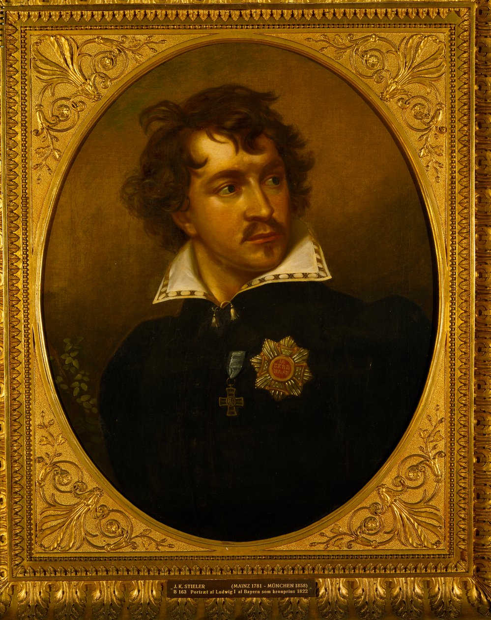 Portret van Ludwig I van Beieren 1786-1868, 1821-1822 door Joseph Carl Stieler