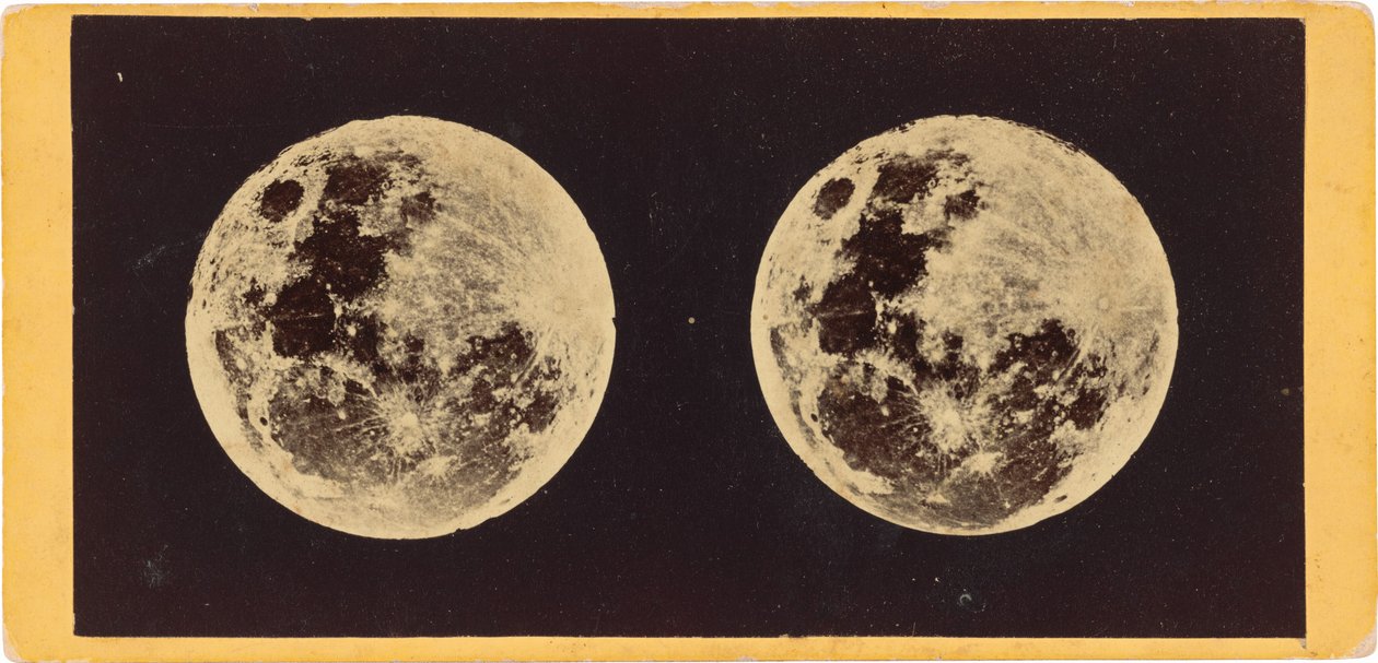 "De maan",1860 (foto) door Joseph L. Bates