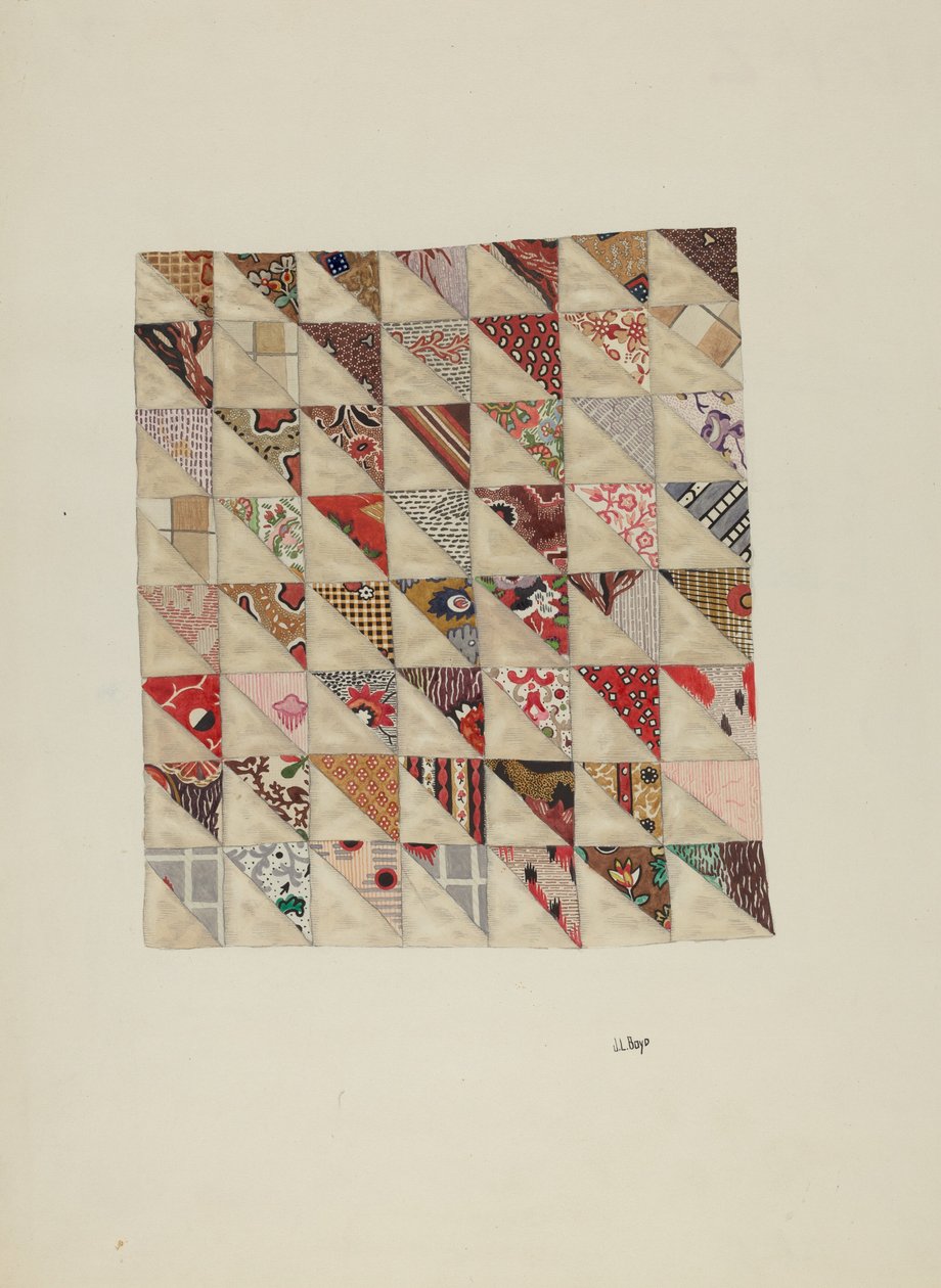 Stuk calico patchwork door Joseph L. Boyd