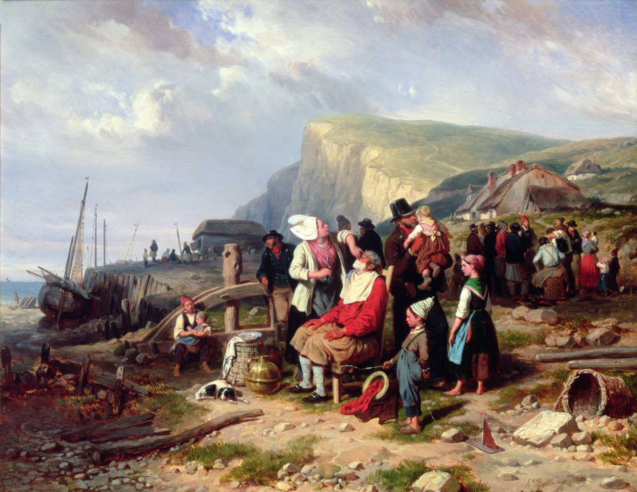 Terug naar huis, 1846 door Joseph Louis Hippolyte Bellange