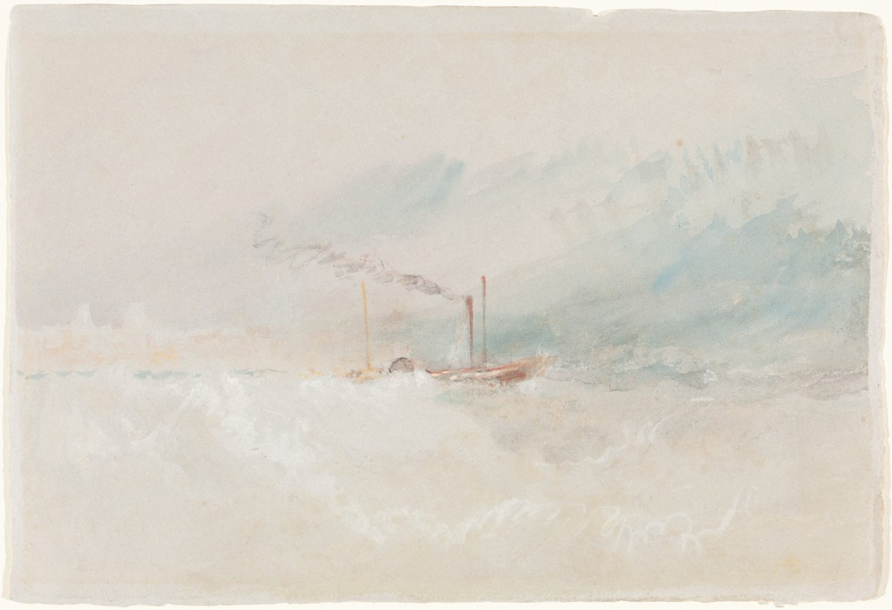 Een pakketboot voor de kust van Dover door Joseph Mallord William Turner