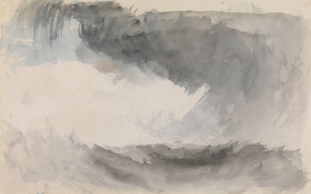Een storm op zee door Joseph Mallord William Turner