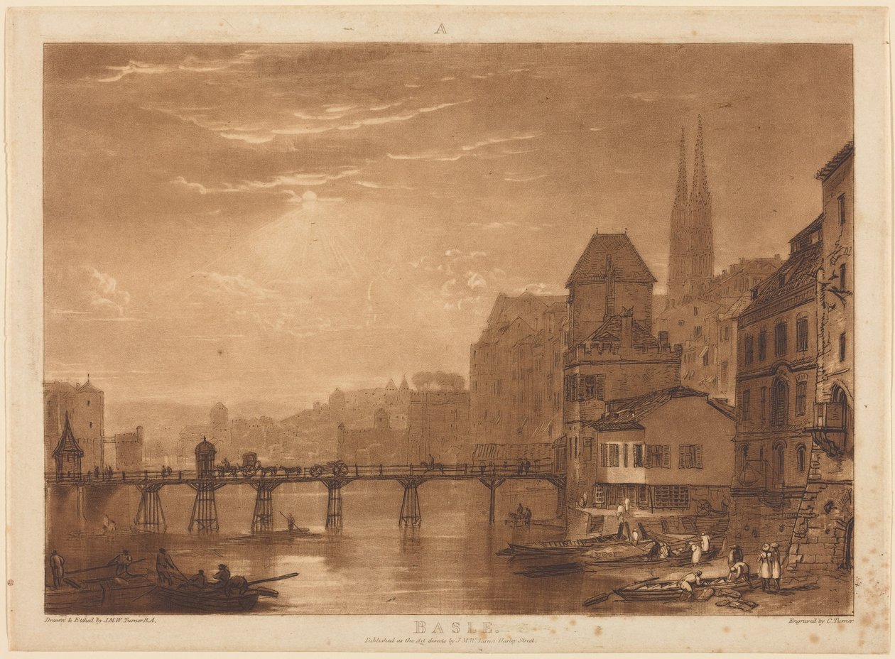 Basel door Joseph Mallord William Turner