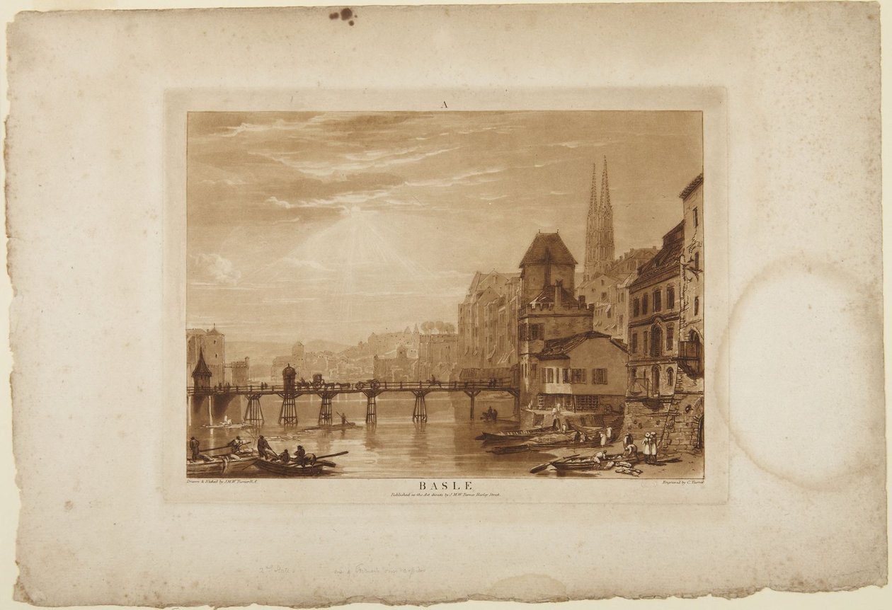 Basel door Joseph Mallord William Turner