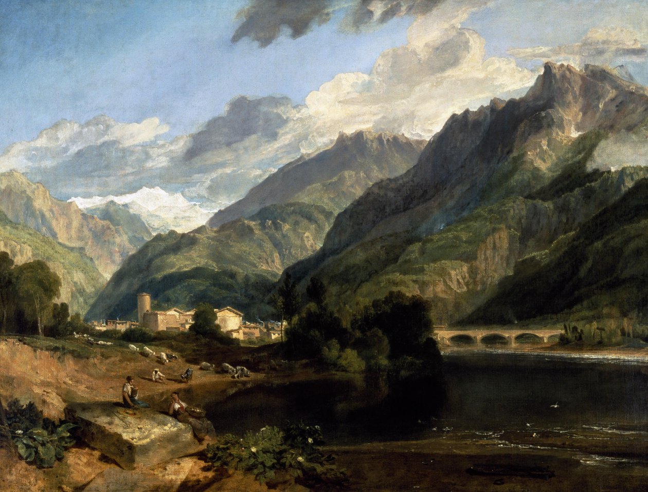 Bonneville, Savoye door Joseph Mallord William Turner