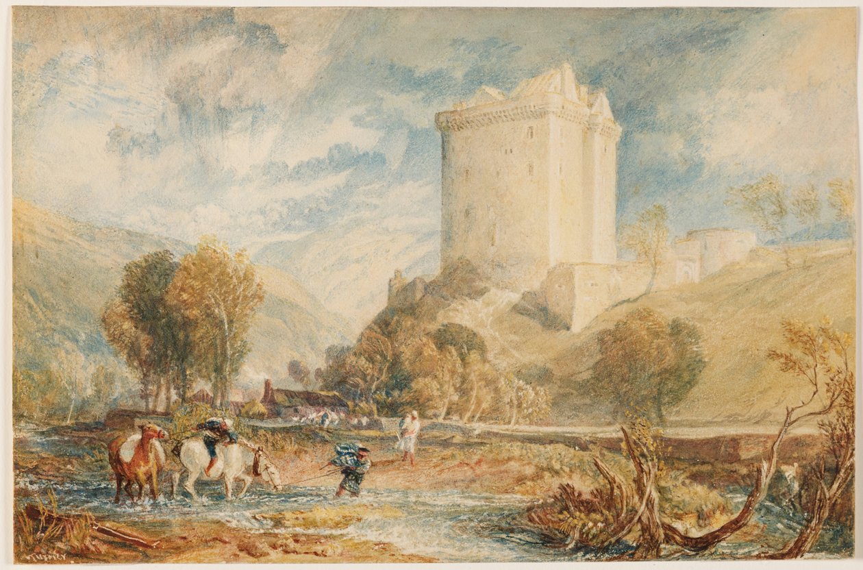 Kasteel Borthwick door Joseph Mallord William Turner