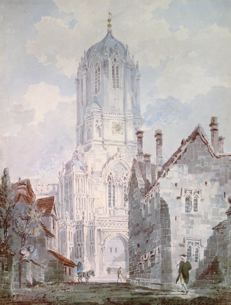 Christ Church, Oxford, 1795 door Joseph Mallord William Turner