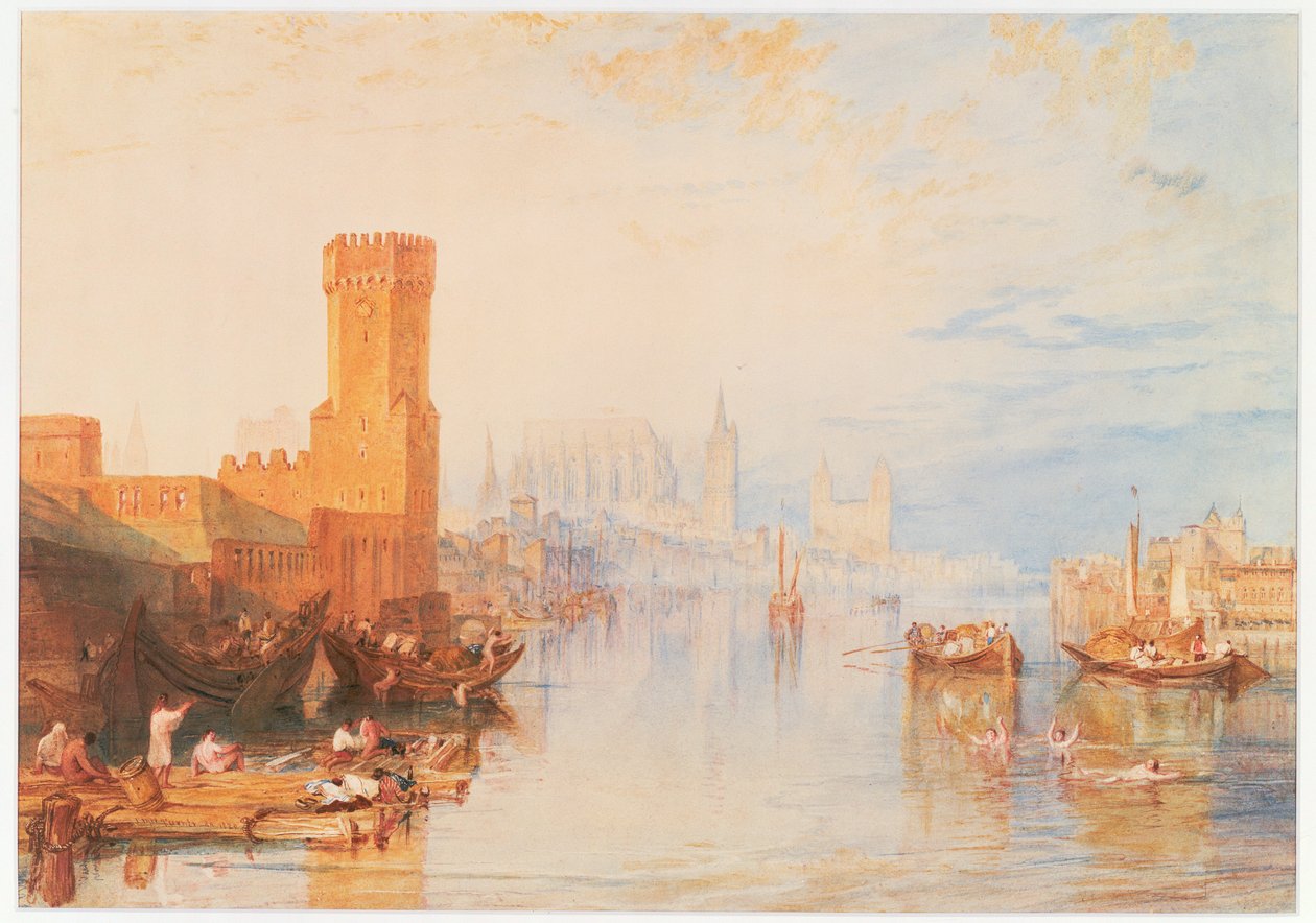 Keulen vanaf de rivier door Joseph Mallord William Turner