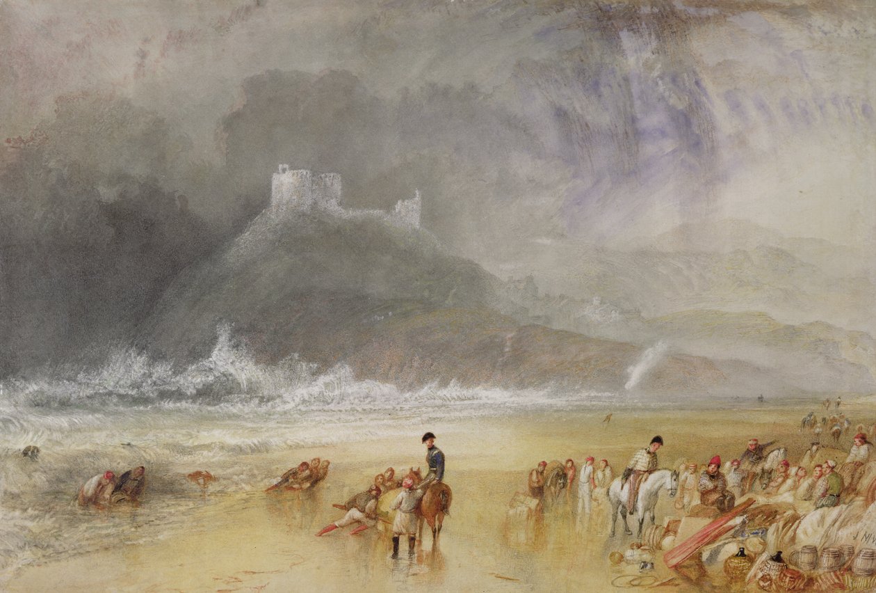 Criccieth Castle, Noord-Wales door Joseph Mallord William Turner