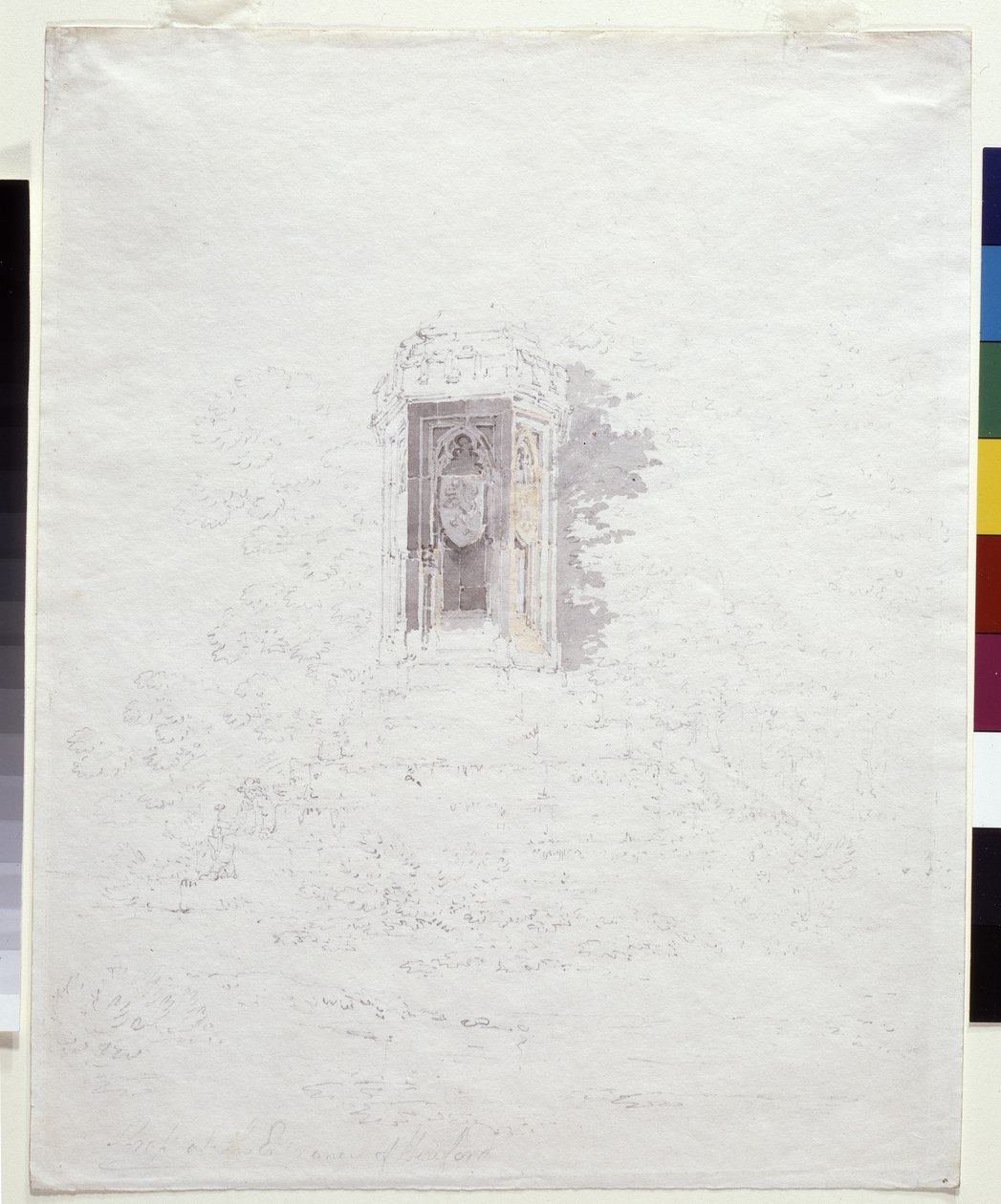 Kruis bij de ingang van Hereford door Joseph Mallord William Turner