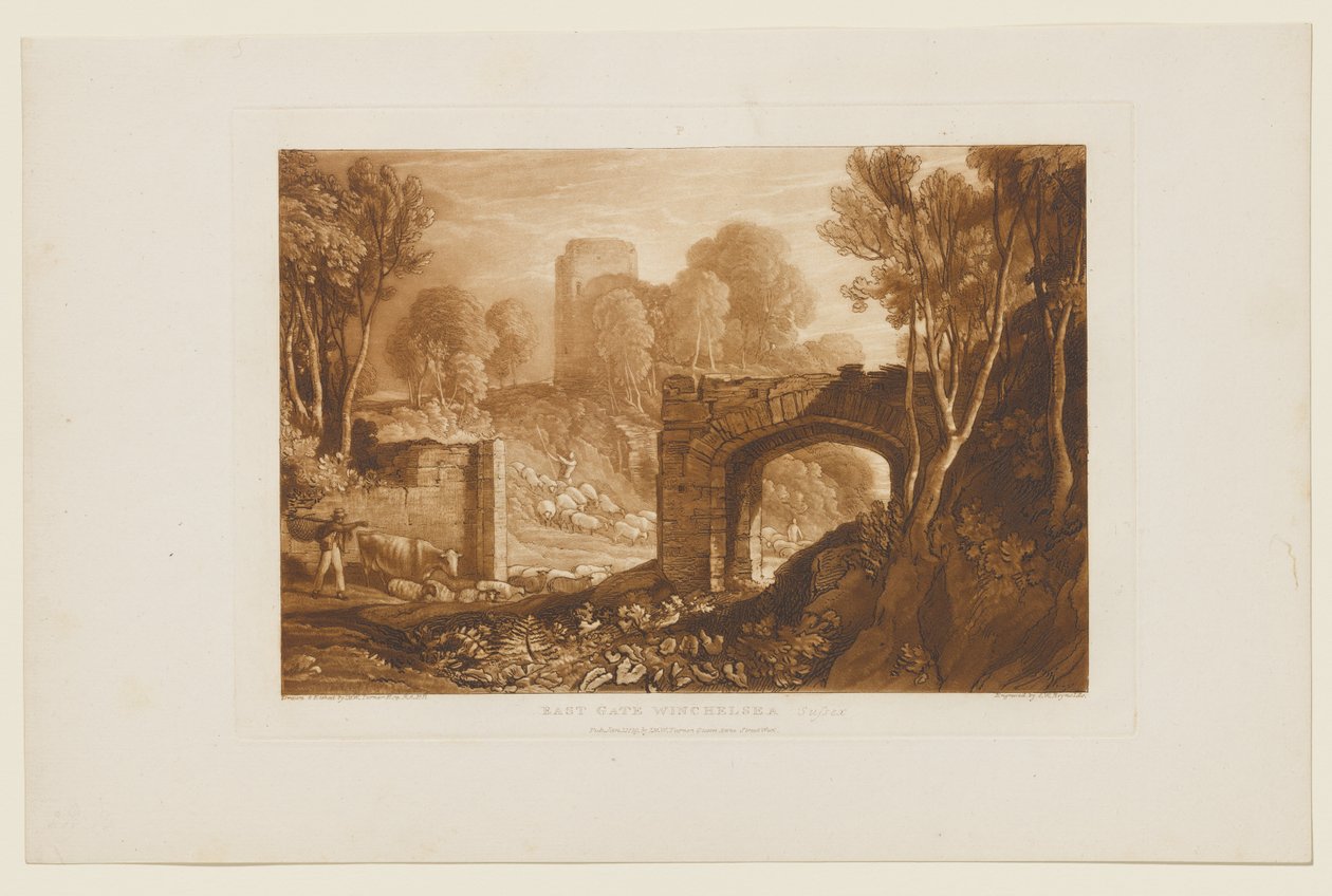 Oostpoort, Winchelsea, Sussex door Joseph Mallord William Turner