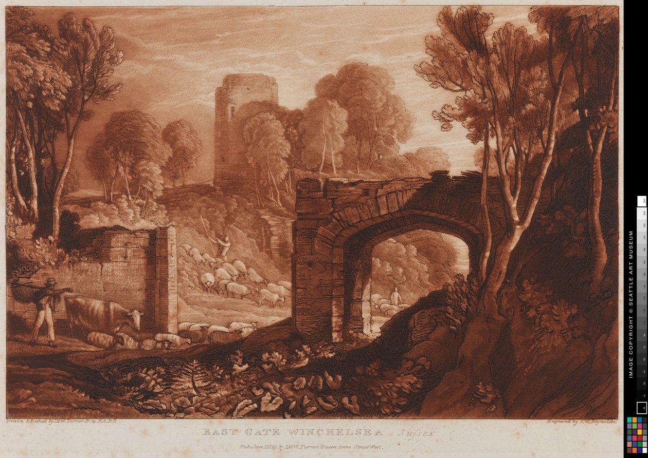 Oostpoort Winchelsea, Sussex door Joseph Mallord William Turner