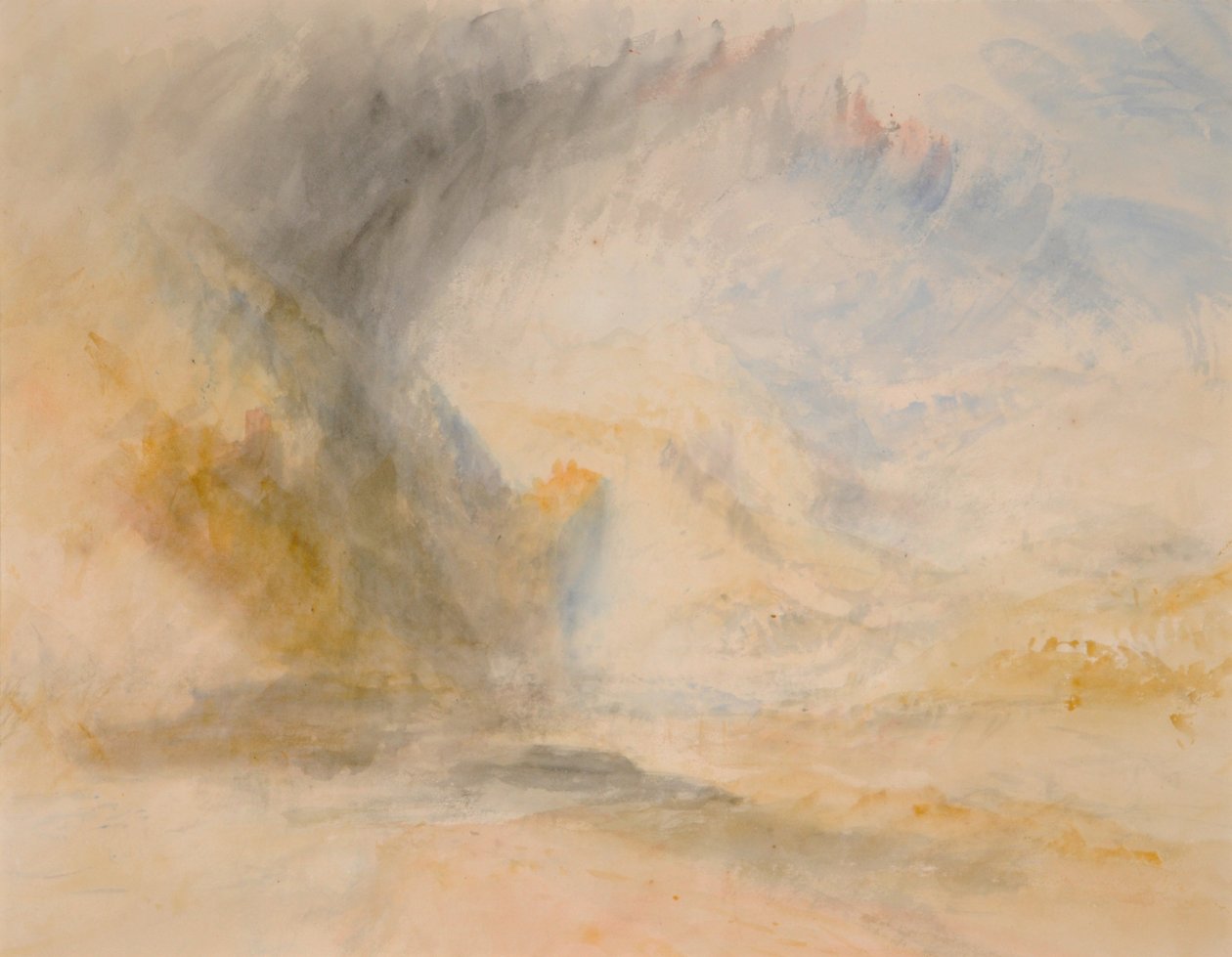 Voet van St. Gothard door Joseph Mallord William Turner
