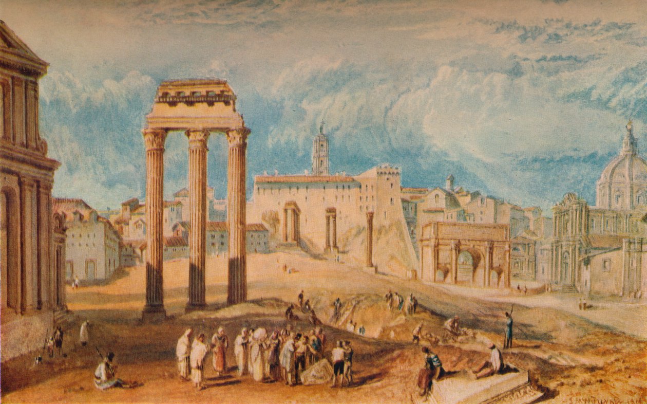 Forum Romanum, 1818, 1938 door Joseph Mallord William Turner