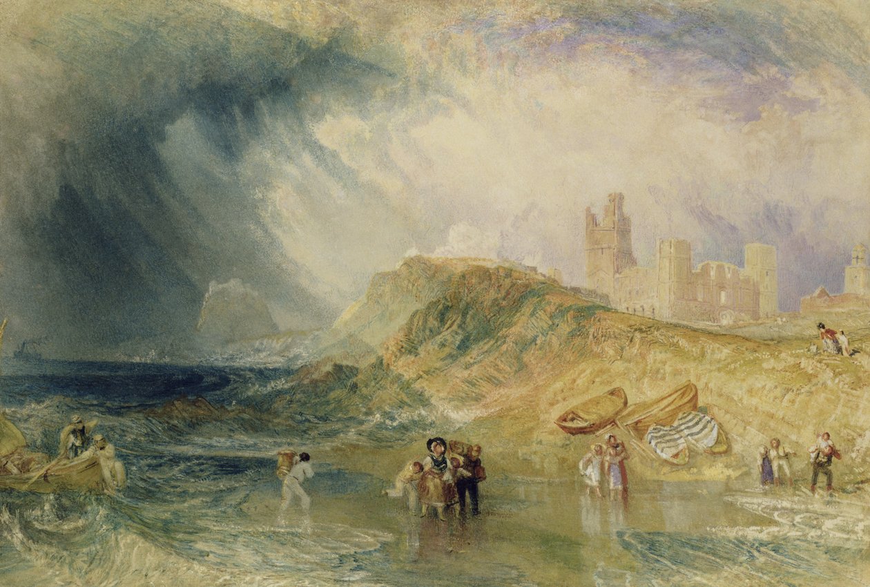 Heilig eiland, Northumberland, ca.1820 door Joseph Mallord William Turner