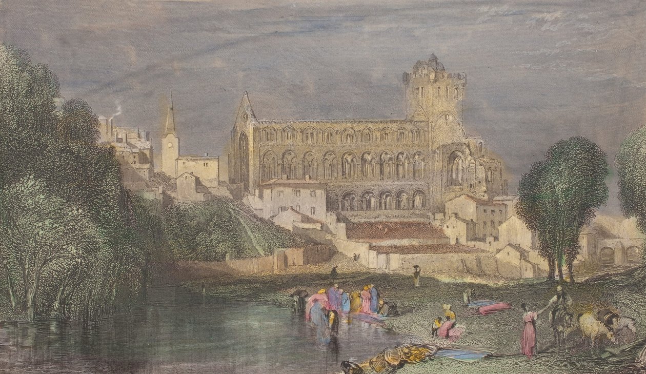 Jedburgh Abbey door Joseph Mallord William Turner