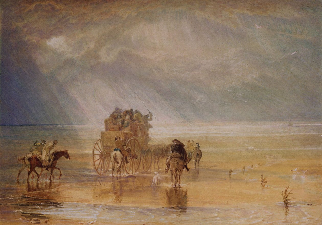Lancaster Sands door Joseph Mallord William Turner