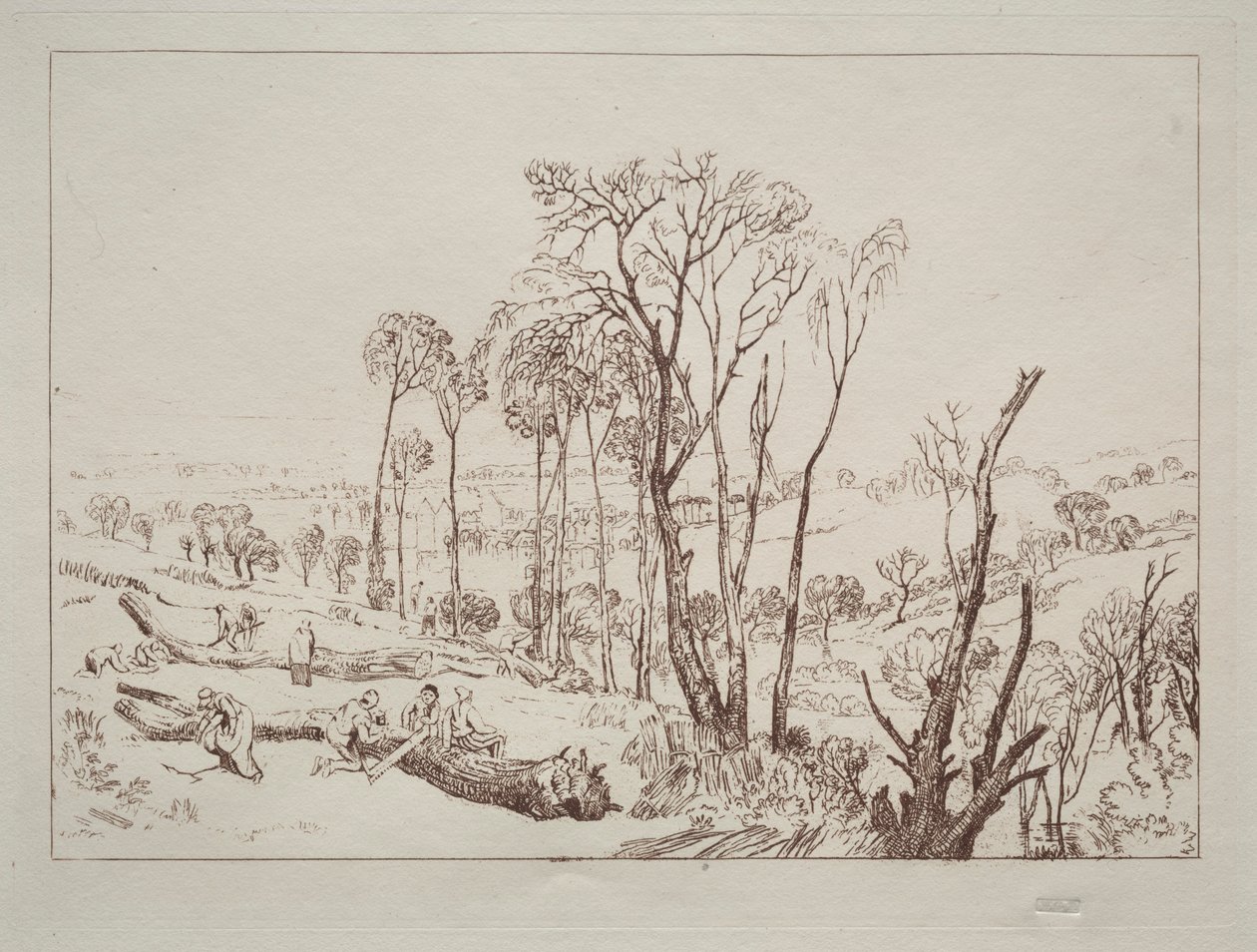 Liber Studiorum: Crowhurst, Sussex door Joseph Mallord William Turner