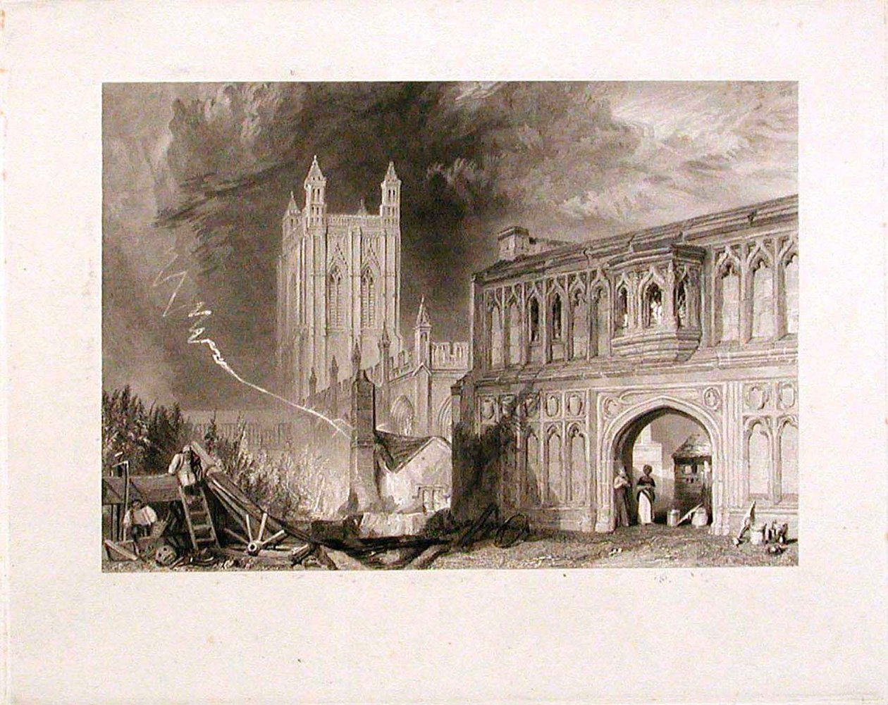 Abdij en poort van Malvern door Joseph Mallord William Turner