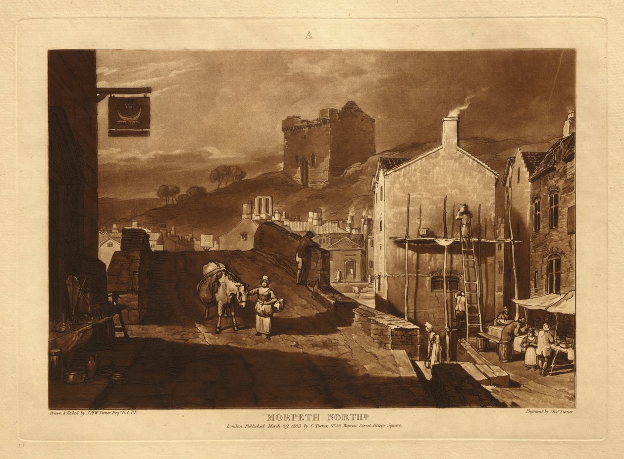 Morpeth door Joseph Mallord William Turner