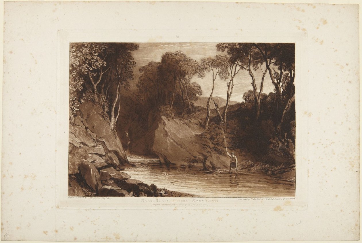 In de buurt van Blair Athol, Schotland door Joseph Mallord William Turner