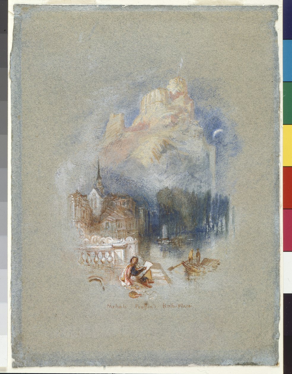 Geboorteplaats van Nicolas Poussin door Joseph Mallord William Turner