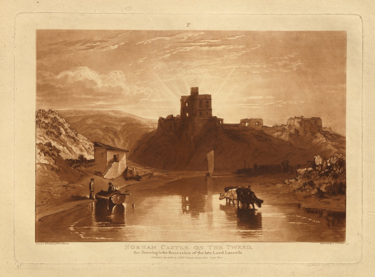 Kasteel Norham door Joseph Mallord William Turner