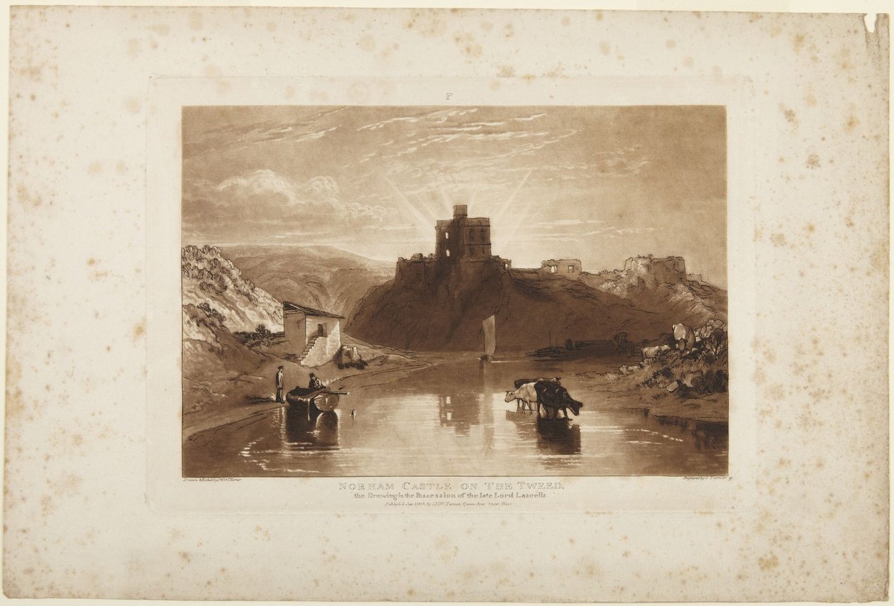Norham Castle aan de Tweed door Joseph Mallord William Turner