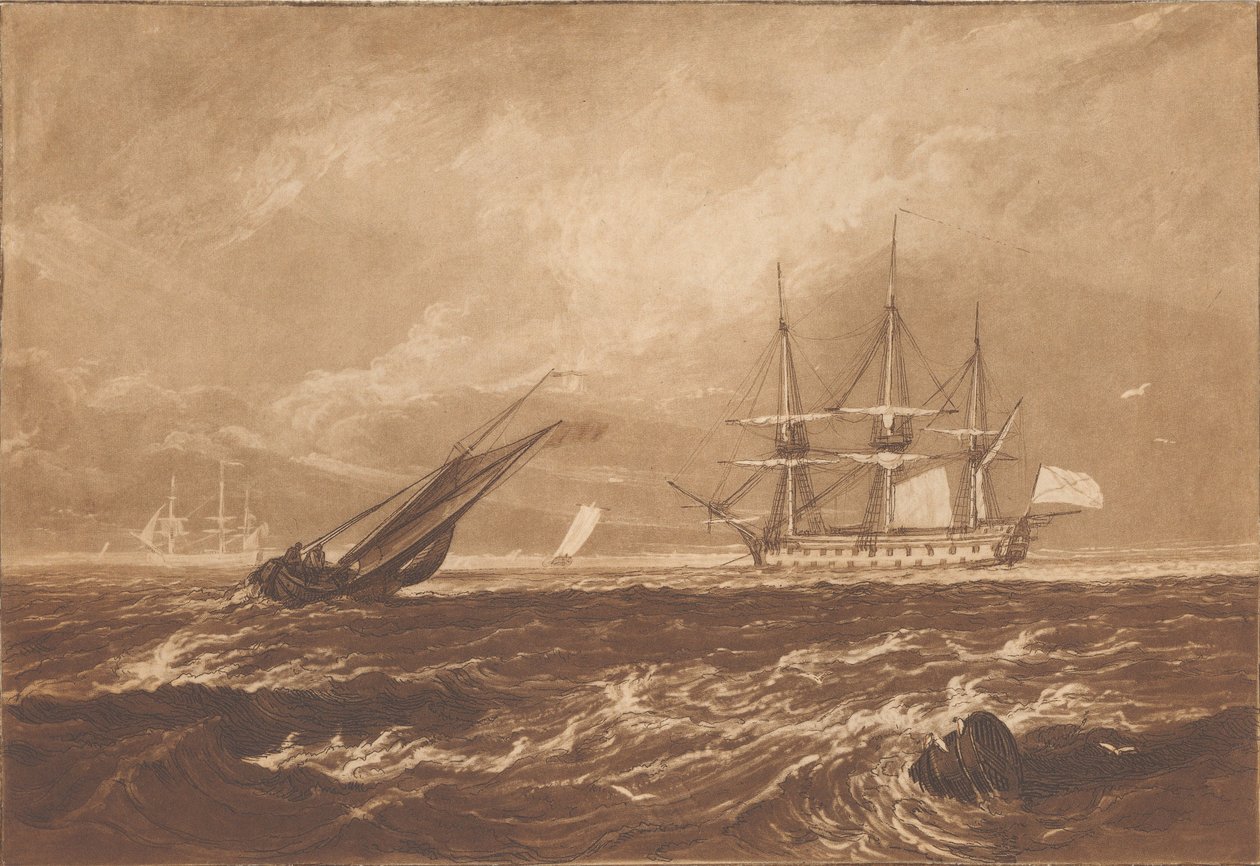 Oorspronkelijke schets van een schilderij voor W. Leader, Esq. door Joseph Mallord William Turner