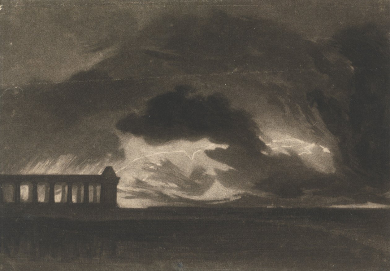 Paestum door Joseph Mallord William Turner
