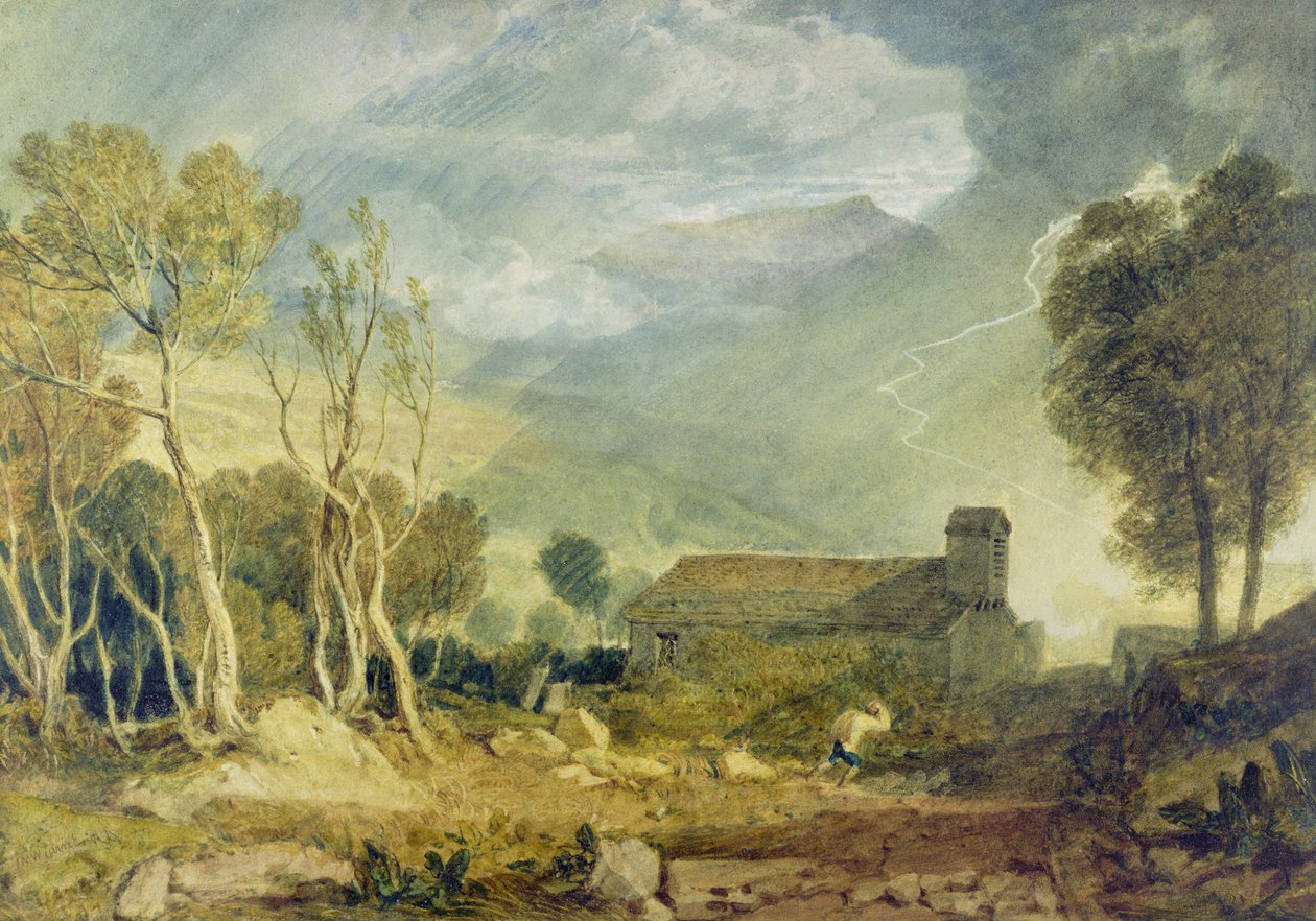Patterdale Oude Kerk door Joseph Mallord William Turner