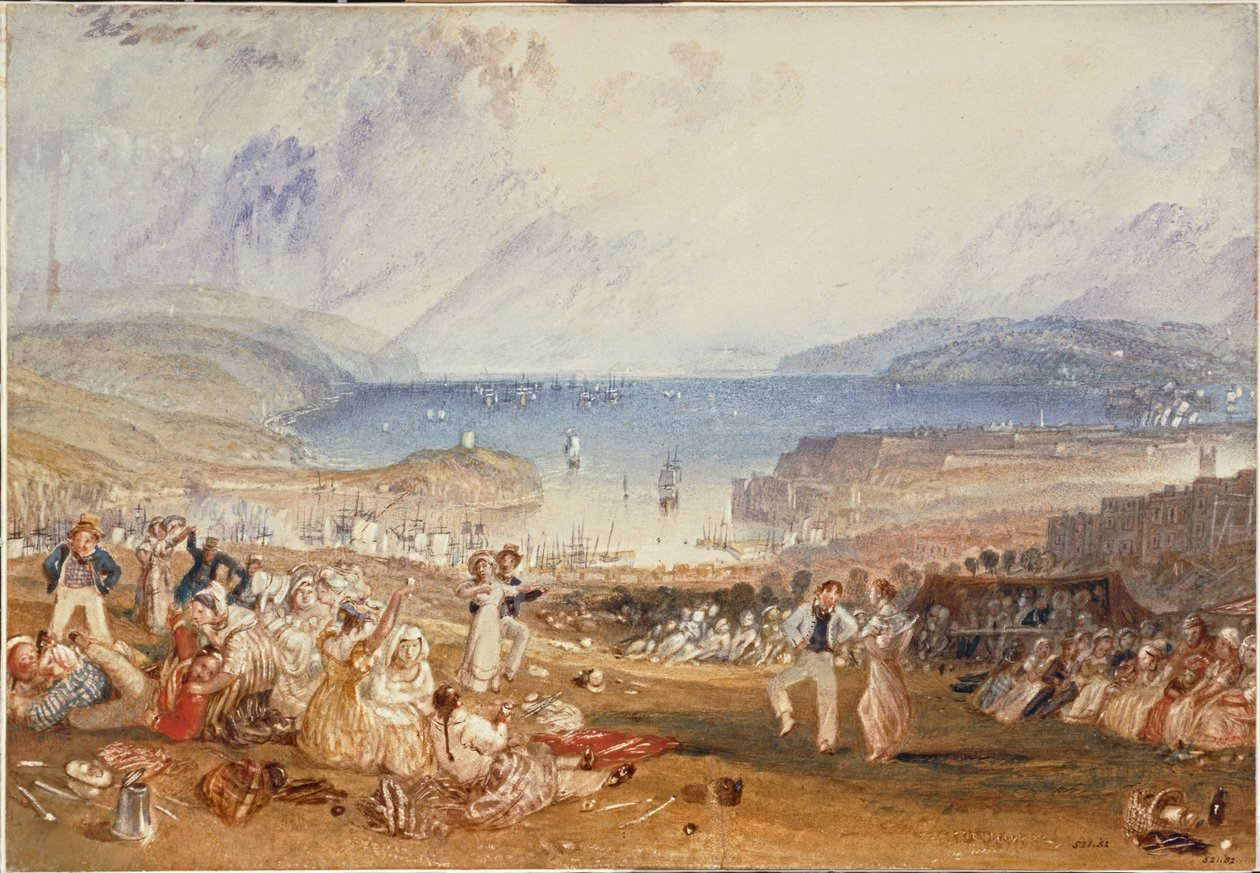 Plymouth, Devonshire ... (aquarel op papier) door Joseph Mallord William Turner