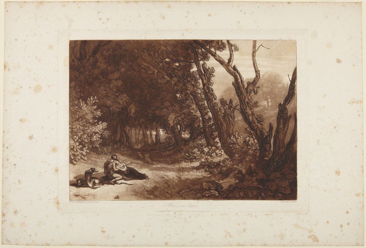 Procris en Cephalus door Joseph Mallord William Turner