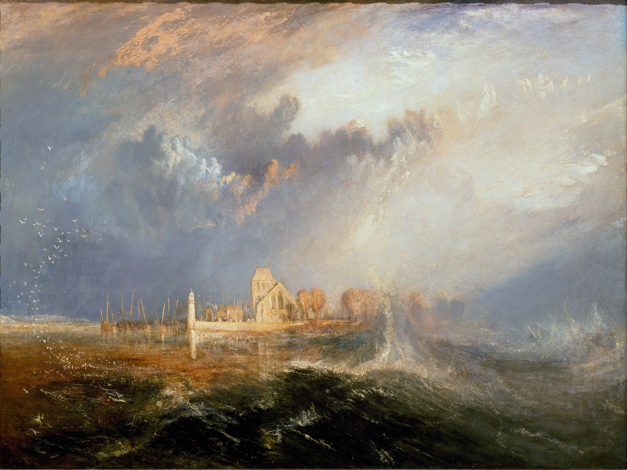 Quillebeuf aan de monding van de Seine door Joseph Mallord William Turner