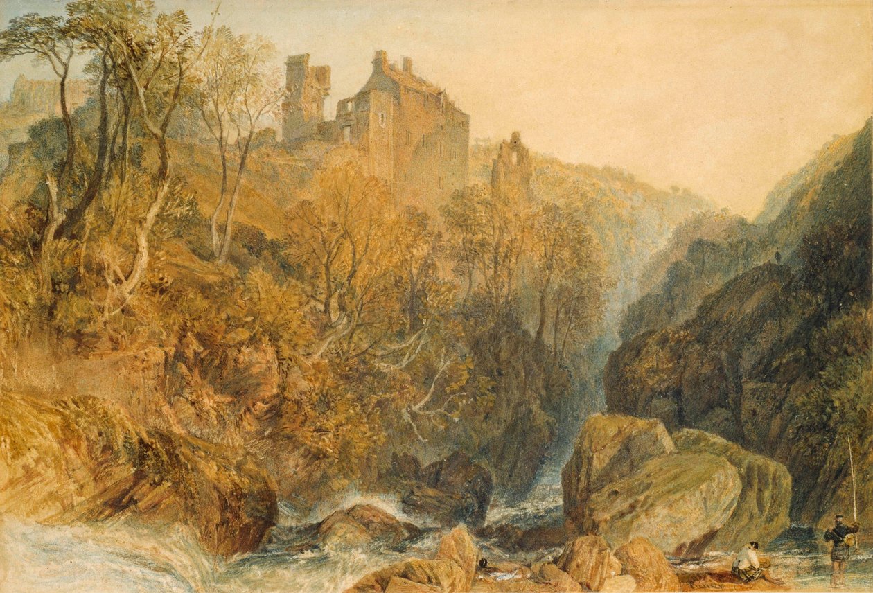 Rosslyn Castle door Joseph Mallord William Turner