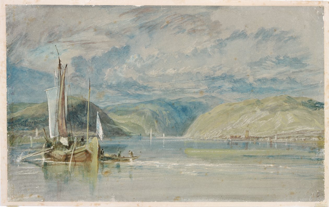 Rudesheim door Joseph Mallord William Turner
